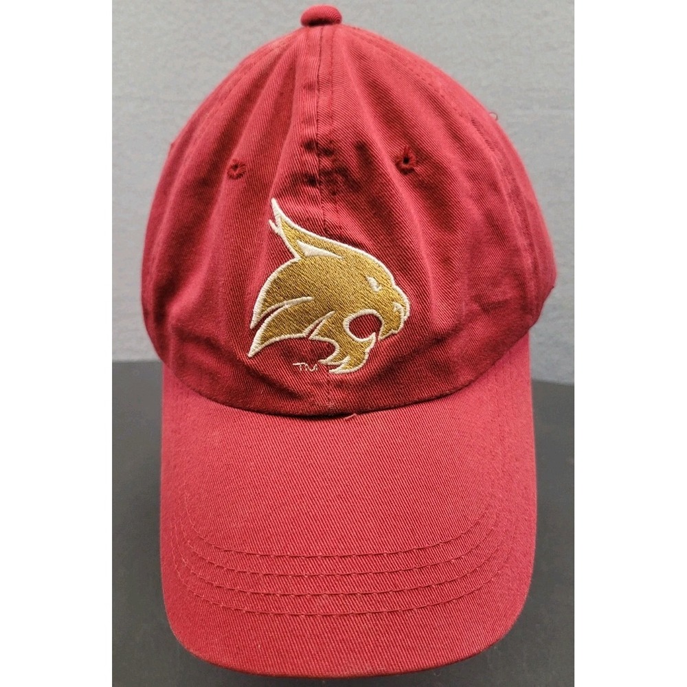 NCAA‎ Texas State Bobcats Collesseum Burgundy Hat Cap Football One Size